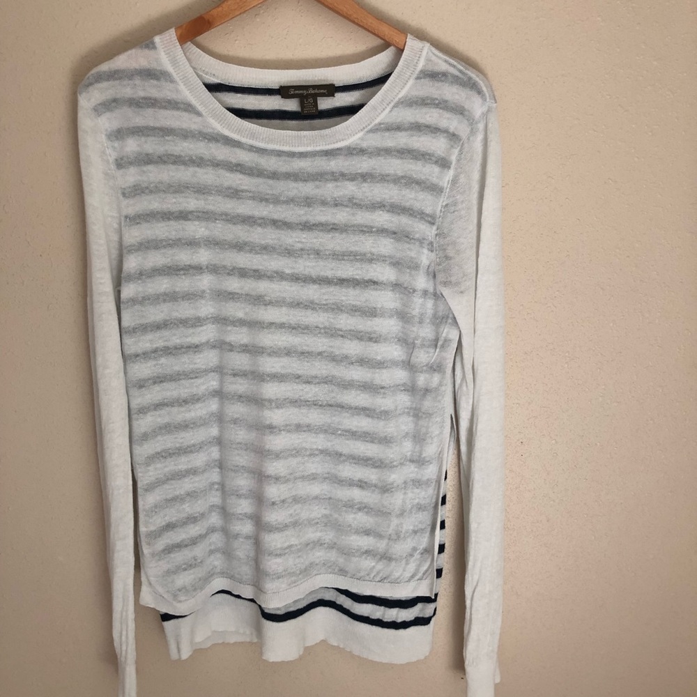 Tommy Bahama Lightweight Stripe Sweater SZ L